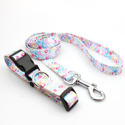 China New Design Cute Soft Durable Top Grade Dog Collars DETACHED Leash With Loose Buckle for sale