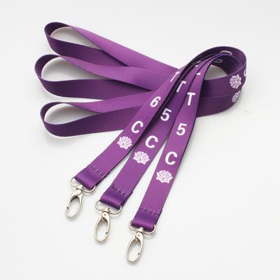 China Fashion Cheap Customized Lanyards Polyester Silk Screen Heat Transfer Customized With Logo Lanyard for sale