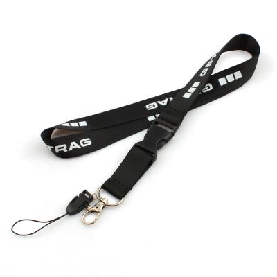 China Wholesale Polyester Material Brand Fashion Car Neck Screen Printed Logo Lanyard Custom Made for sale