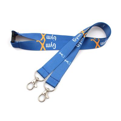 China Custom Logo Neck Ribbon Mobile Phone Badge Printed Polyester Badge Strap fashion printing sublimation woven nylon lanyard for sale