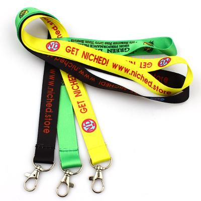 China Wholesale Fashion OEM Sublimation Polyester Nylon Blank Plain Cheap Personalized Logo Printed Lanyard Custom Made for sale