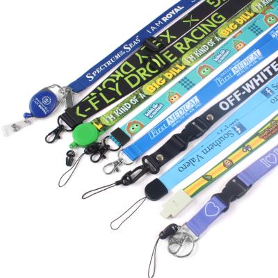 China Fashion Factroy Promotional Polyester Nylon Sublimation Personalized Logo Printing Lanyards Custom Made for sale