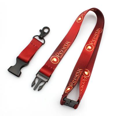 China Fashion Wholesale OEM Polyester Sublimation Printed Loose Buckle Malaysia Lanyard With Logo for sale