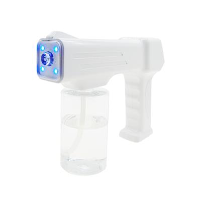 China Garden Factory Wholesale In Stock Electric Blu-Ray Gun T05 Mist Spray Bottle 300Ml Portable Atomizer Sterilizer Compressor Spray for sale