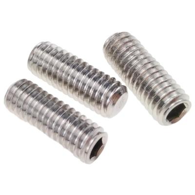 China Wholesale Flat Manufacturer Fasteners Hexagon Socket Set Screw /grub screw with stainless steel for sale