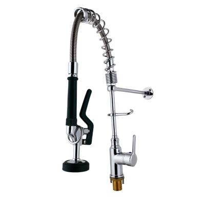 China 2020 Modern New Kitchen Pinse Pre Unit 1 Handle Kitchen Faucet With Side Spray Mixer Tap for sale