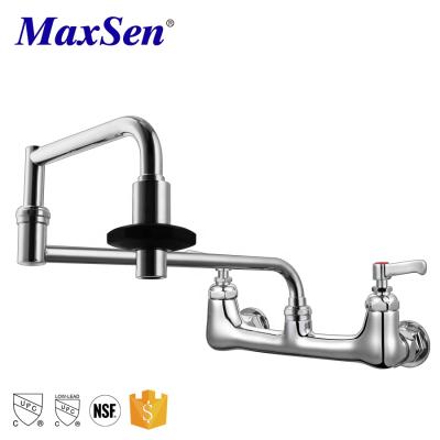 China Other Kitchen Faucet Folding Pot Filler US Brass Wall Mounted Filler Faucet Flexible Pot Kitchen Faucet for sale