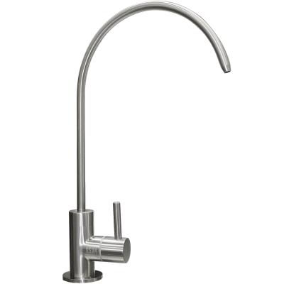 China Modern RO Drinking Water SUS304 Stainless Steel Faucet for Osmosis and RO Reverse Filter with Brushed Nickel Finish for sale