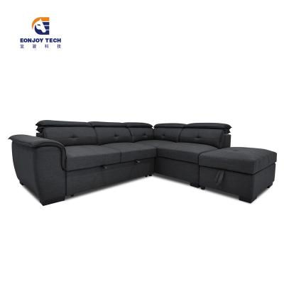 China (Other) High Quality Adjustable Folding L Shaped Living Room Set Sofa With Bed Home Furniture for sale