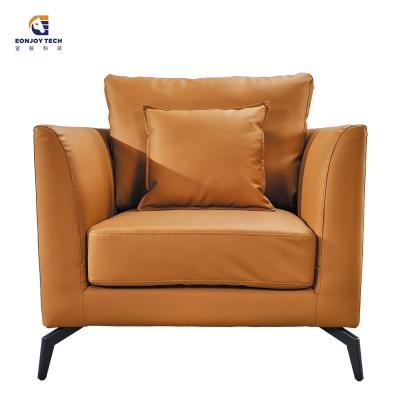 China Small Sofa Chair Modern Furniture Leather Armchair (Others) Adjustable Single Seater Living Room Sofas For Office for sale