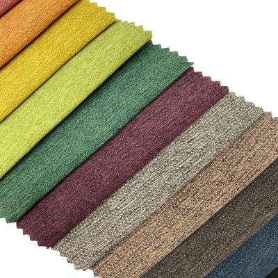 China Home Decor Furniture Multicolor Linen Fabric Appearance Sofa Cover Linen Fabric Shrink-Resistant for sale