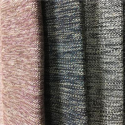 China Polyester Home Furniture Textile Look Sofa Breathable Hot-selling Linen Fabric for sale