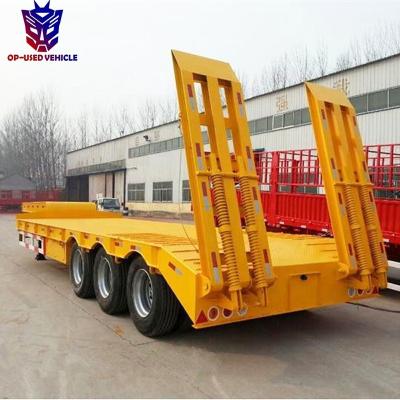 China Factory Direct Sale 3 Axle Lowbed Low Bed Low Loader Low Bed Low Bed Truck Trailer Truck Semi Trailers Price For Sale for sale