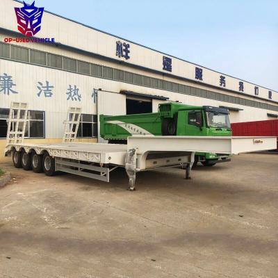 China Hydraulic Truck Trailer New 4 60 Tons Low Bed Trailer Axle for sale