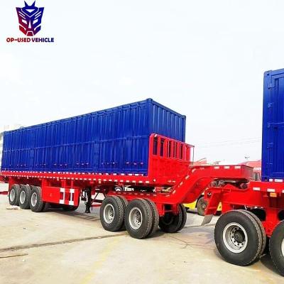 China Flatbed truck trailer 3 axle superlink container dolly trailer for sale