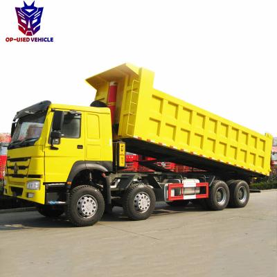 China New Sino Dump Truck Howo 8x4 50t Howo Dump Tipper Truck > 8L for sale