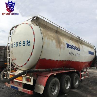 China Truck Trailer Used 3 Axles Cement Carrier Bulk Tanker Truck Trailers for sale