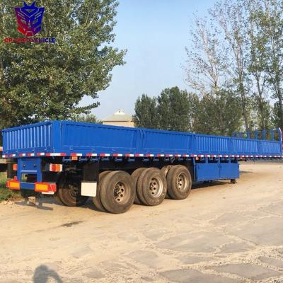 China Truck Trailer Hot Sale Used 3 Axles Sidewall Sidewall Truck Trailer Price for sale