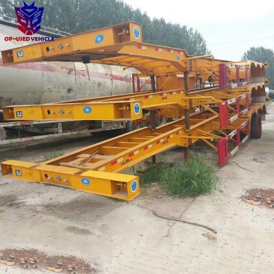 China Truck trailer second hand used 40ft container truck skeleton trailer for sale for sale