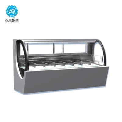 China Eco - Friendly Ice Cream Display Freezers And Chillers Cheerful Display Freezers For Cake , Ice Cream , Bread for sale