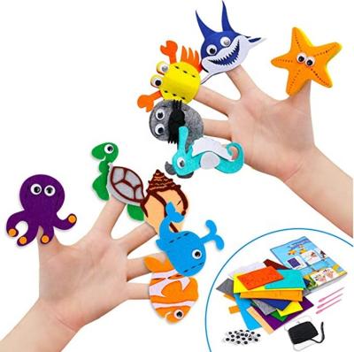 China Eco-friendly Style Finger Animal Puppets, Jungle Animals Educational Toys, Story Time Felt Hand Puppets for sale