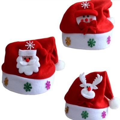 China Eco-friendly Christmas Decoration Supplies Funy Mini Christmas Hat Red Hat for sale