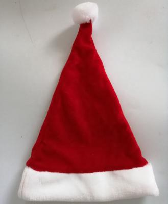 China Eco-friendly Christmas Promotional Decoration Gift Non-woven Led Flashing Light Up Hat Xmas Santa Hat for sale