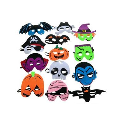 China Eco - Friendly Birthday Gifts Reusable Felt Masks Felt Superhero Party Masks Kids Felt Black Panther Masks for sale