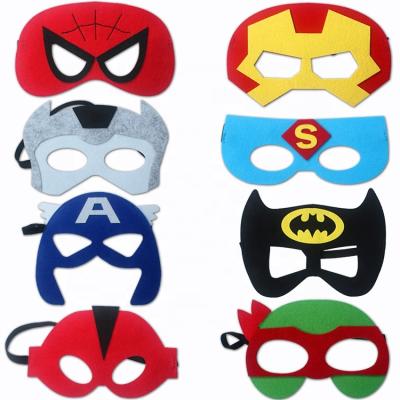 China Eco-Friendly Party Eco-Friendly Superhero Eyemask Felt Mask Felt Party Masks For Kids for sale