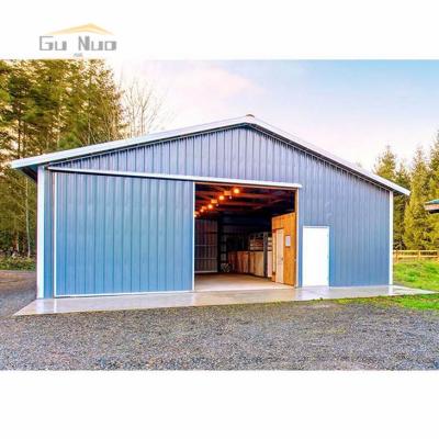 China Mediterranean Prefabricated Steel warehouse / workshop / hangar / hall steel structure price for sale