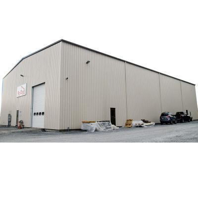 China Mediterranean Prefabricated Steel warehouse / workshop / hangar / hall steel structure price for sale