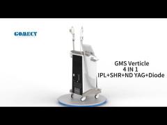 GMS M02 Verticle 4 IN 1   IPL+SHR+ND YAG+Diode