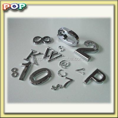 China China POP ABS Number Car Emblems for sale