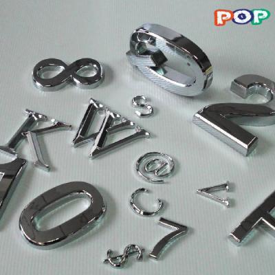 China China POP ABS Written Words Car Emblems for sale