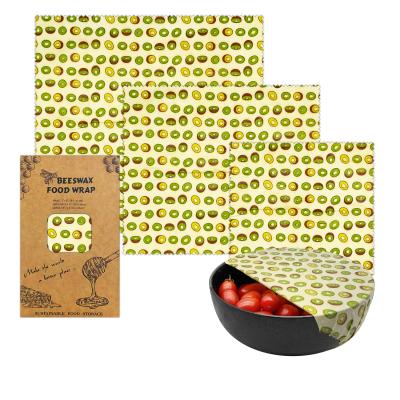 China Custom Reusable Organic Cotton Food Wax Wraps Shrink-Resistant for sale