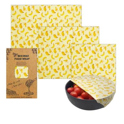 China New Cotton Beeswax Wrap Bulk Natural Organic Food Zero Waste Shrink-Resistant for sale