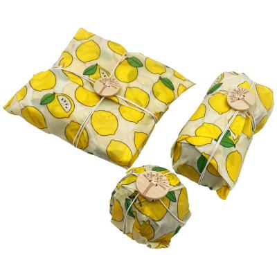 China Shrink-Resistant Beeswax Food Wraps With 3 Pack Eco-Friendly Food Storage With Zigzag Cut Eco Friendly Beeswax for sale