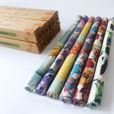 China Green Life Reusable Beeswax Roll Tissue Beeswax Food Wraps/Wholesale Organic Natural Sustainable Sandwich/Products Eco Waterproof for sale