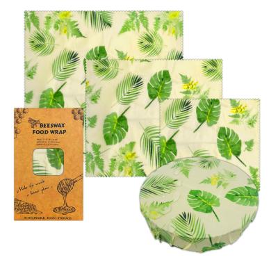 China Green Life/Sustainable/Waterproof Hot Sale Beeswax Food Wrap Roll Reusable Reusable Food Wrap Organic Beeswax Food Wrap Set for sale