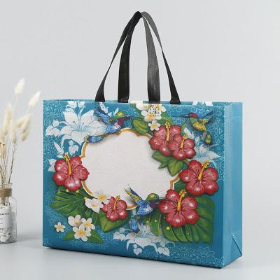 China Who respects the environment; Recyclable; Reusable Custom Large Tote Reusable Christmas Fabric Gift Non Woven Shopping Bags for sale