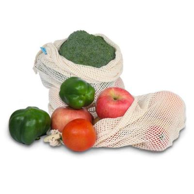 China 100% eco-friendly; Reusable; Mesh Bags Cotton Drawstring Shopping Washable Vegetable Bag Fruit OEM ODM Eco Friendly Reusable Bags for sale