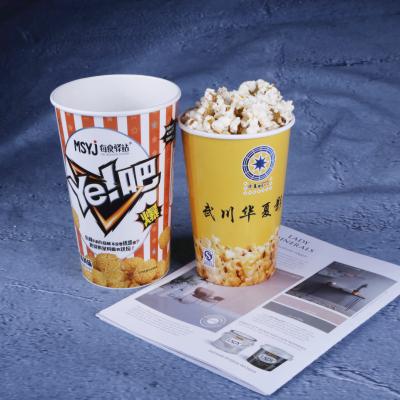 China Popcorn Bucket 64oz Disposable Popcorn Paper Cup for sale