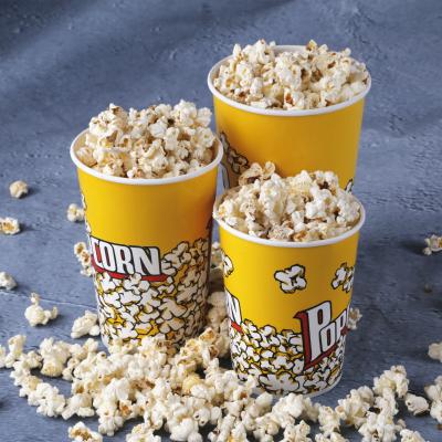 China Popcorn Bucket 64oz Disposable Popcorn Paper Cup for sale