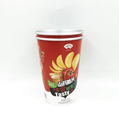 China Disposable 46oz Aluminum Foil Paper Bucket For Potato Chips for sale