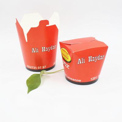 China Disposable Noodle Paper Takeout Box With Custom Logo for sale