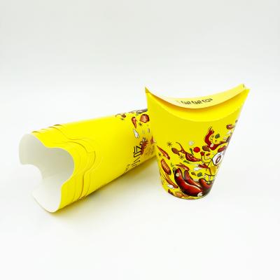 China Disposable Disposable Potato Chips Scoop Takeout Cup for sale