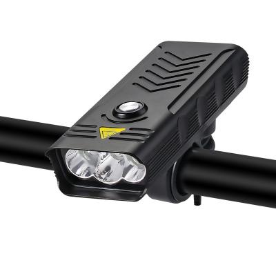 China Aluminum Alloy 3000Lumens LED Bike IPX6 Light 5200mAh USB Outdoor Waterproof Rechargeable Bicycle Front Light Super Bright Light for sale