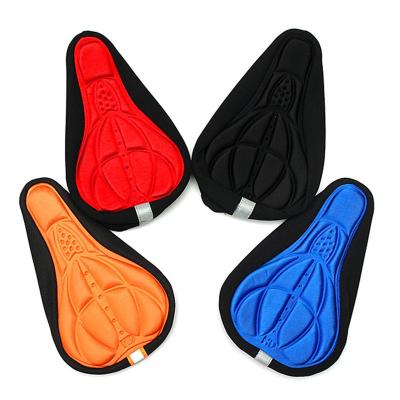 China Product Has Good Air Permeability Comfortable Anti-Slip Bicycle Seat Cover 3D Anti-Vibration Saddles Cover Endurable Cover Soft Mountain Bike Saddle Seat for sale