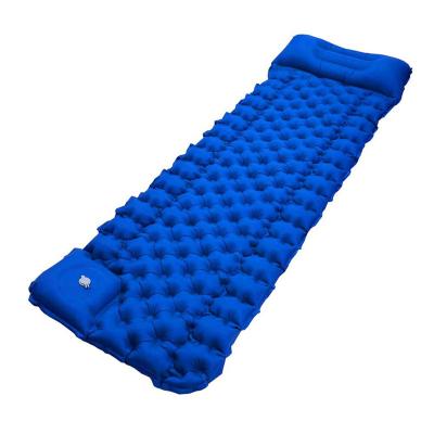 China Ultralight Moisture-Proof Waterproof Camping Mat With Pillow Attached Comfortable Inflatable TPU Sleep Pad Outdoor Camping Sleep Pad for sale