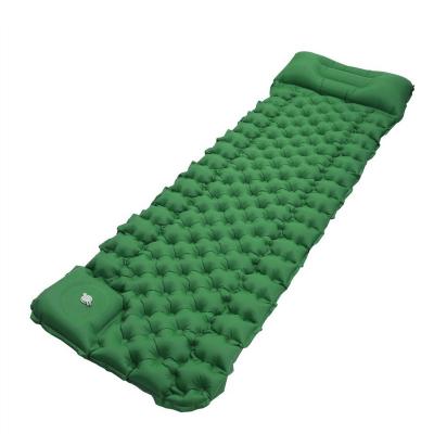 China Portable Moisture-proof Nylon Single Inflatable Foot Protector Compound TPU 40D Sun Sleep Pad For Camping for sale